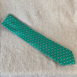 Elegant Green Patterned Men's Tie
